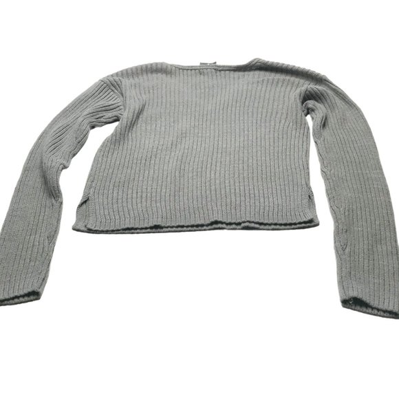 Wild Fable Women's Size Small Cozy Ribbed Knit V-Neck Sweater Pullover Gray New - Picture 2 of 15